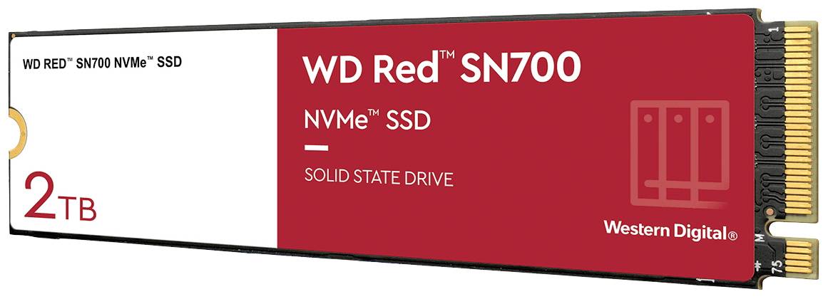 Western Digital Red™ SN700 2 TB SSD interne NVMe/PCIe M.2 PCIe NVMe 3.0 x4 au détail WDS200T1R0C