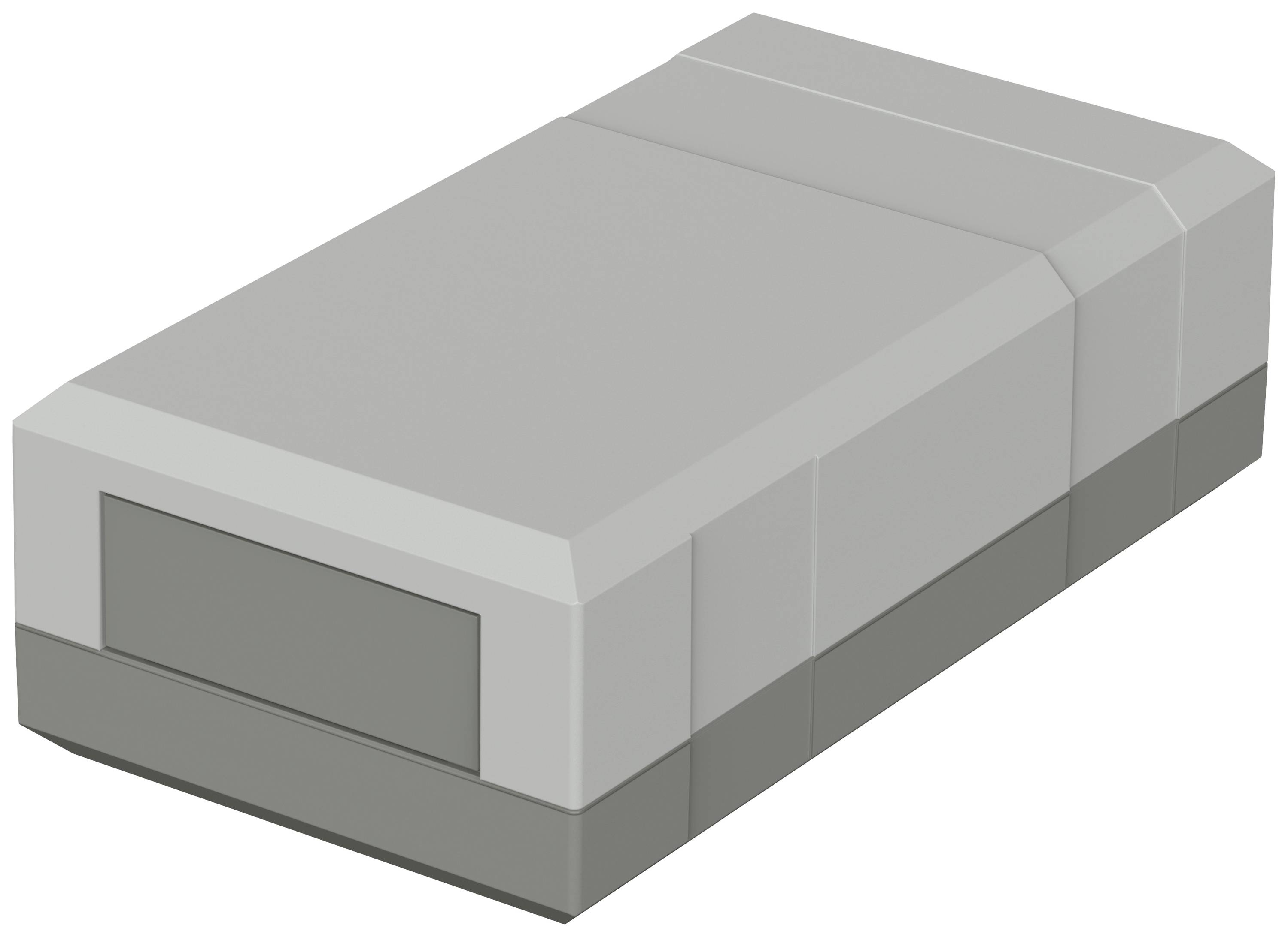 Bloc gris, rectangulaire, ressemblant à un pavé de béton.