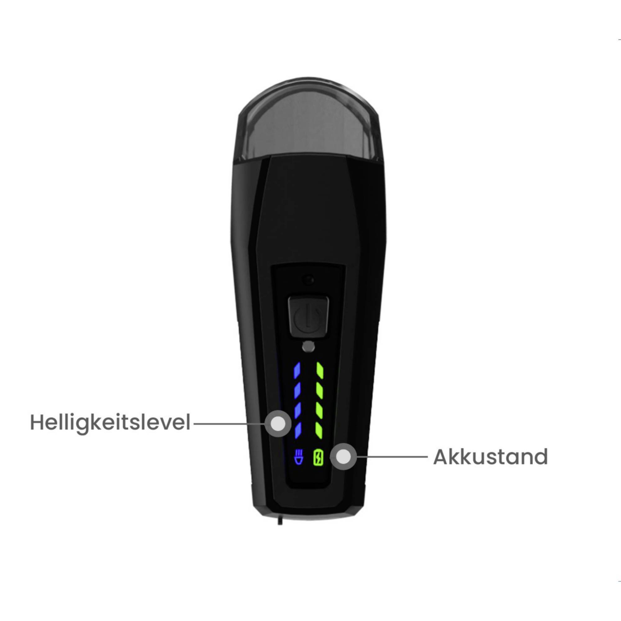 FISCHER FAHRRAD Kit d'éclairage de vélo PLUS 110 + TWIN STOP LED noir