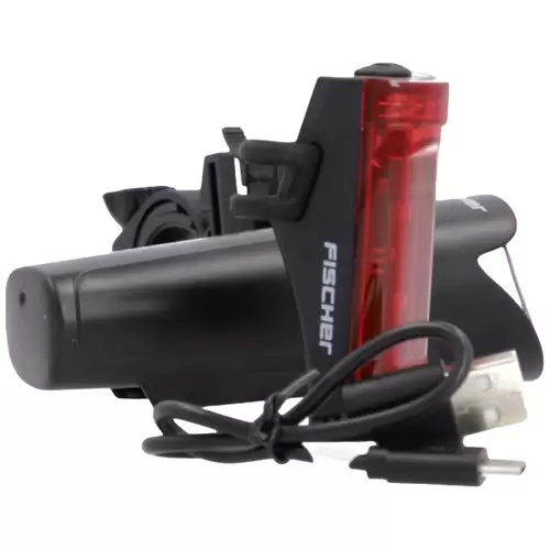 FISCHER FAHRRAD Kit d'éclairage de vélo 45 LUX, small-box LED noir FISCHER FAHRRAD Kit d'éclairage de vélo 45 LUX, small-box LED noir