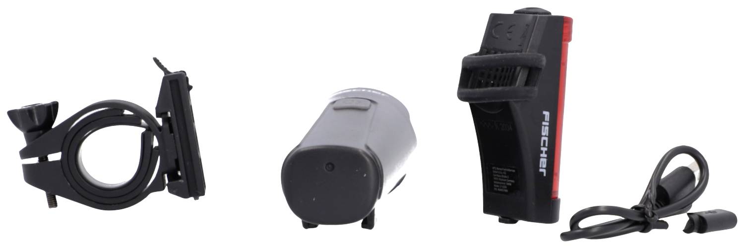 FISCHER FAHRRAD Kit d'éclairage de vélo 45 LUX, small-box LED noir