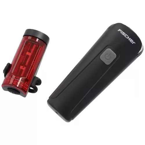 FISCHER FAHRRAD Kit d'éclairage de vélo 45 LUX, small-box LED noir FISCHER FAHRRAD Kit d'éclairage de vélo 45 LUX, small-box LED noir