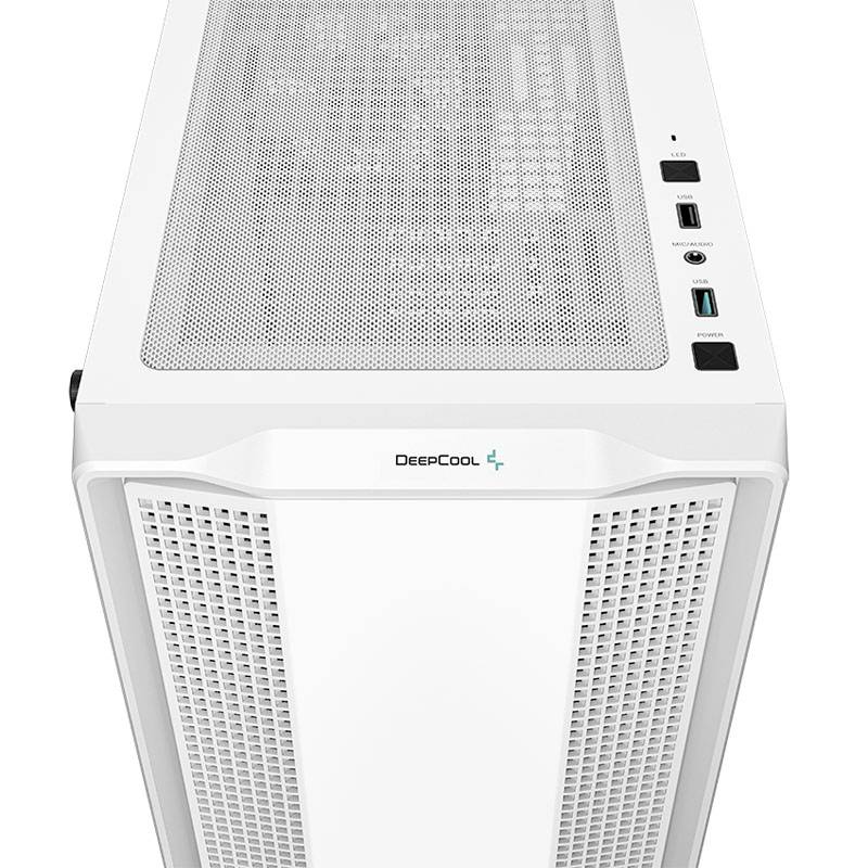 Micro-tour DeepCool CC360 Boîtier PC blanc 3 ventilateurs LED pré-installés