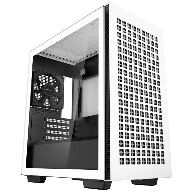 Micro-tour DeepCool CH370 Boîtier PC blanc 1 ventilateur pré-installé