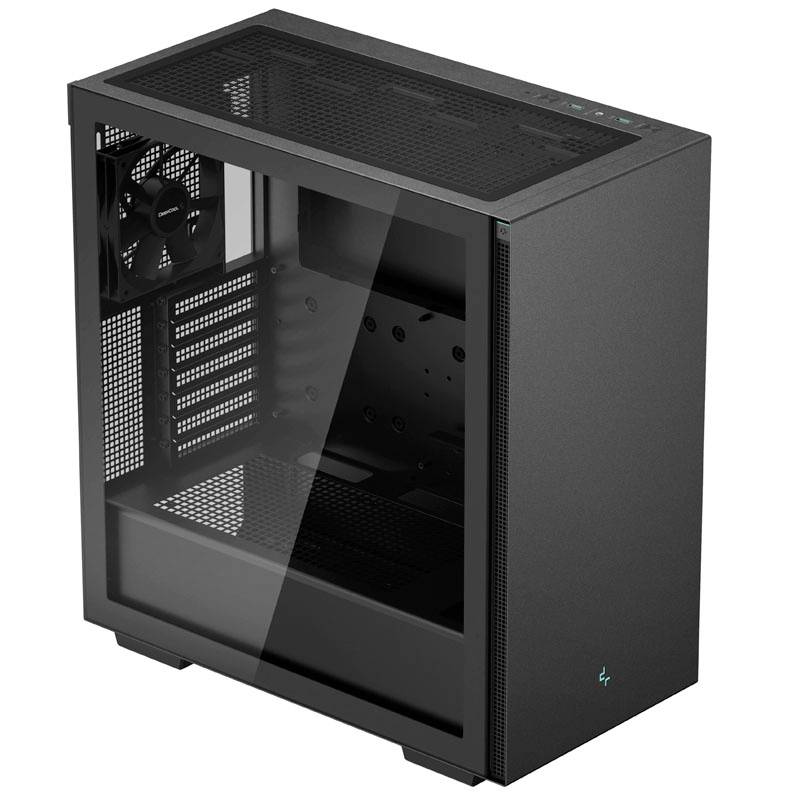 Tour midi DeepCool CH510 Boîtier PC noir 1 ventilateur pré-installé