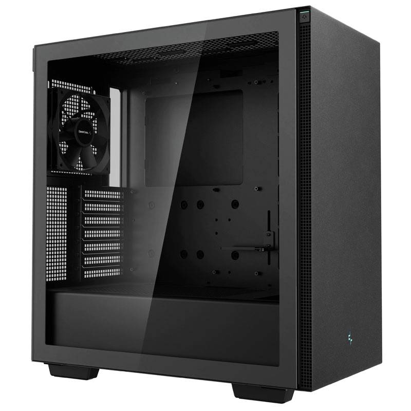 Tour midi DeepCool CH510 Boîtier PC noir 1 ventilateur pré-installé