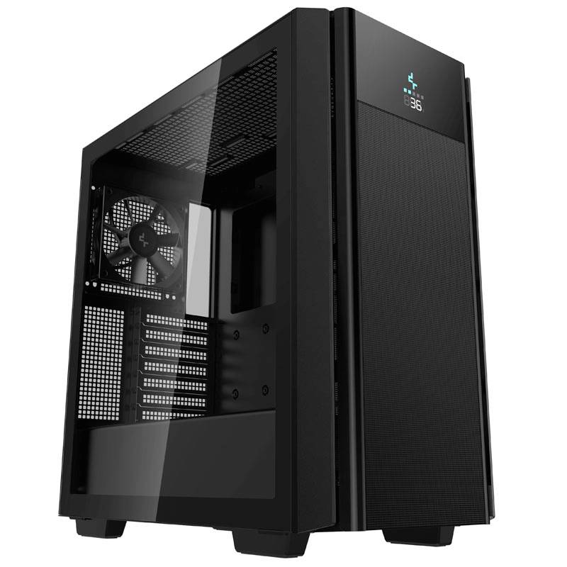 Tour midi DeepCool DeepCool CH510 Mesh Digital Midi-Tower - schwarz Boîtier PC noir 1 ventilateur pré-installé