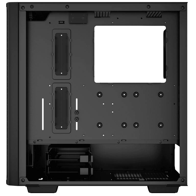 Tour midi DeepCool CK560 Boîtier, Boîtier gaming noir 4 ventilateurs LED pré-installés