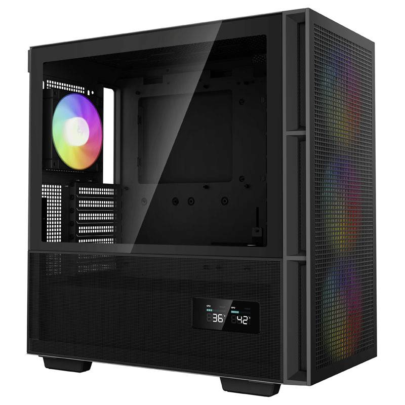 Tour midi DeepCool CH560 Digital Boîtier PC noir 4 ventilateurs LED pré-installés
