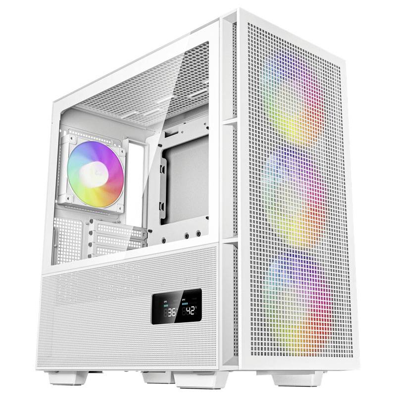 Tour midi DeepCool CH560 Digital WH Boîtier PC blanc 4 ventilateurs pré-installés