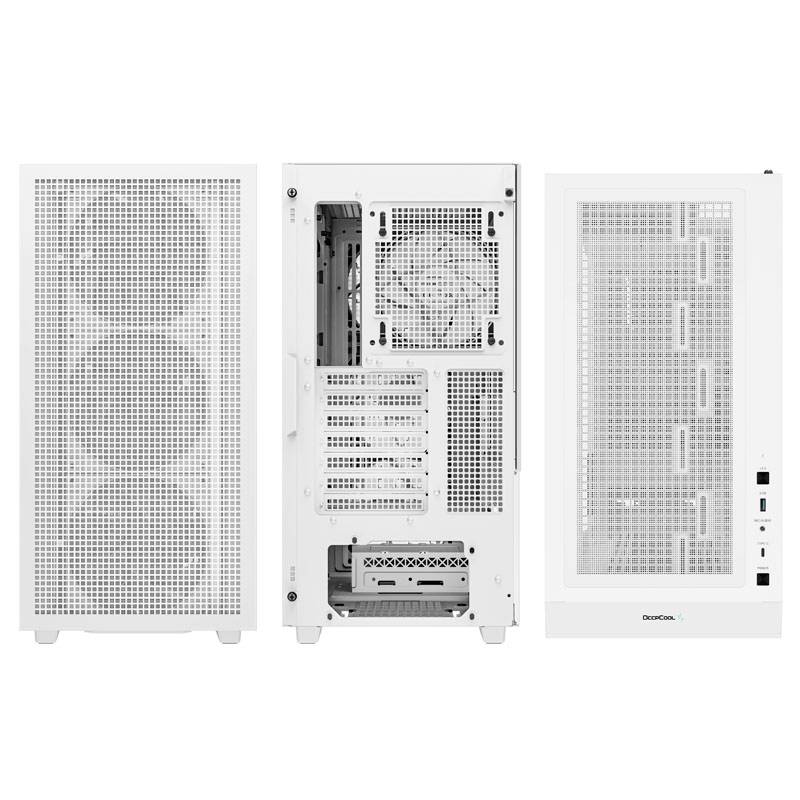 Tour midi DeepCool CH560 Digital WH Boîtier PC blanc 4 ventilateurs pré-installés