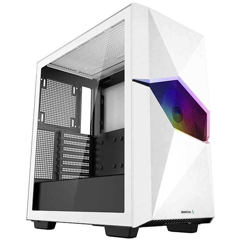 Tour midi DeepCool CYCLOPS Boîtier PC blanc 1 ventilateur pré-installé