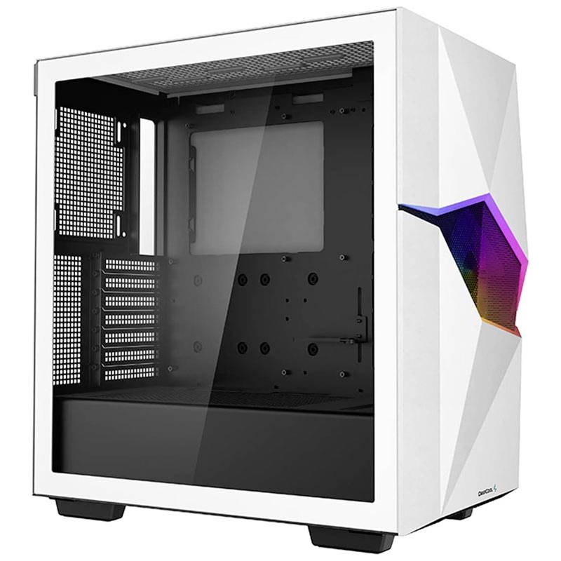 Tour midi DeepCool CYCLOPS Boîtier PC blanc 1 ventilateur pré-installé