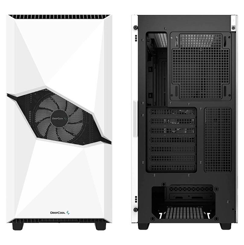 Tour midi DeepCool CYCLOPS Boîtier PC blanc 1 ventilateur pré-installé