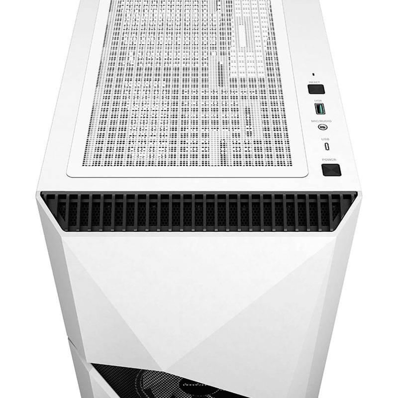 Tour midi DeepCool CYCLOPS Boîtier PC blanc 1 ventilateur pré-installé