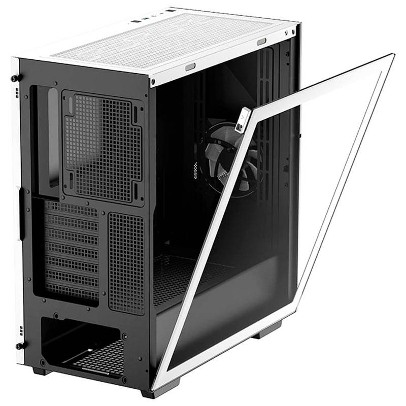 Tour midi DeepCool CYCLOPS Boîtier PC blanc 1 ventilateur pré-installé