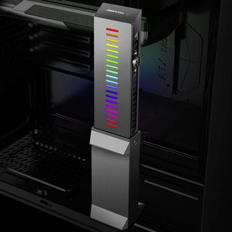 DeepCool DP-GH01-ARGB Support pour cartes graphiques noir, RVB