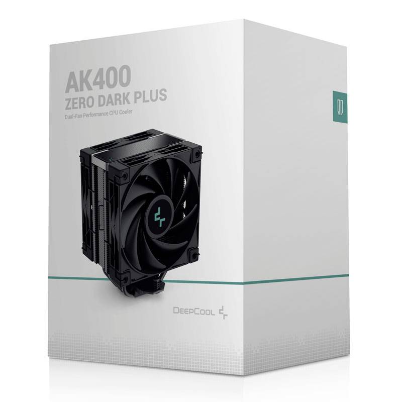 Dissipateur thermique pour processeur avec ventilateur DeepCool DeepCool AK400 Zero Dark Plus CPU-Kühler - 120mm, schwarz