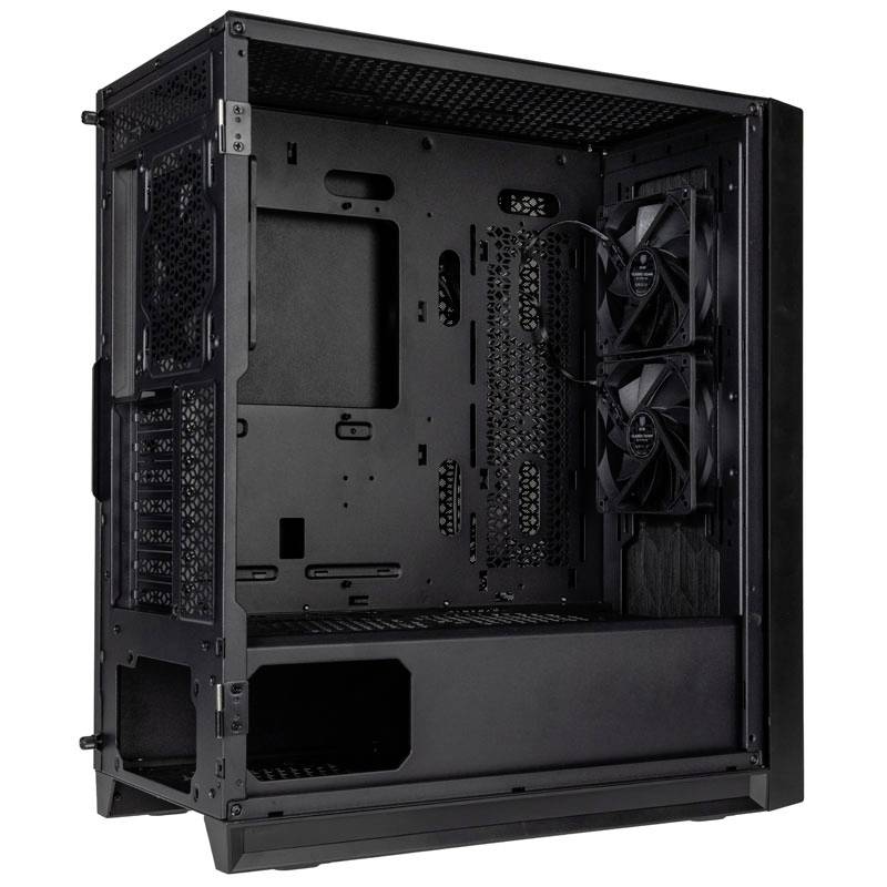 Tour midi Kolink Unity Lateral Performance Boîtier PC noir 3 ventilateurs LED pré-installés