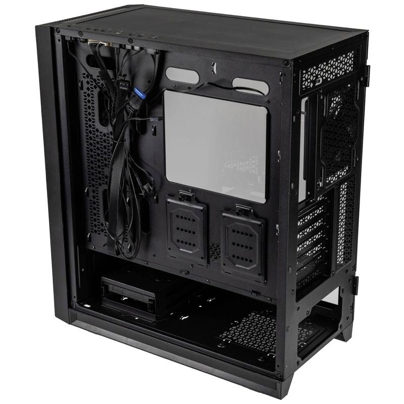 Tour midi Kolink Unity Lateral Performance Boîtier PC noir 3 ventilateurs LED pré-installés