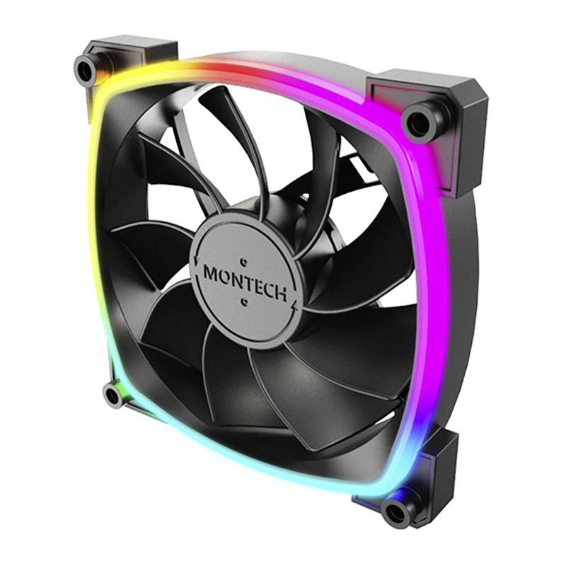 MONTECH RX120 PWM ARGB Ventilateur pour PC noir (l x H x P) 120 x 120 x 25 mm