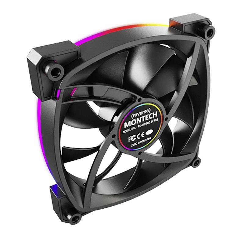 MONTECH RX120 PWM ARGB Ventilateur pour PC noir (l x H x P) 120 x 120 x 25 mm