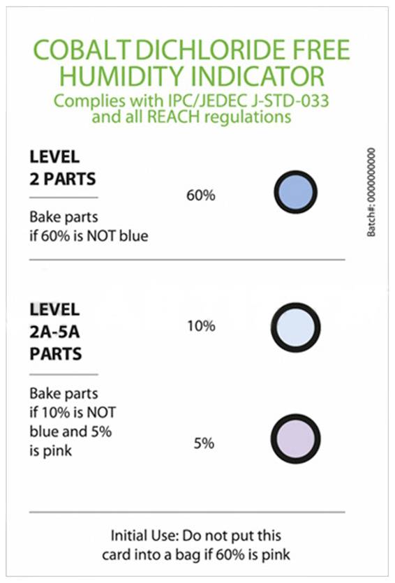 Antistat 309-0069 antistatique (ESD) Carte d'indication de l'humidité de l'air 100 pc(s)
