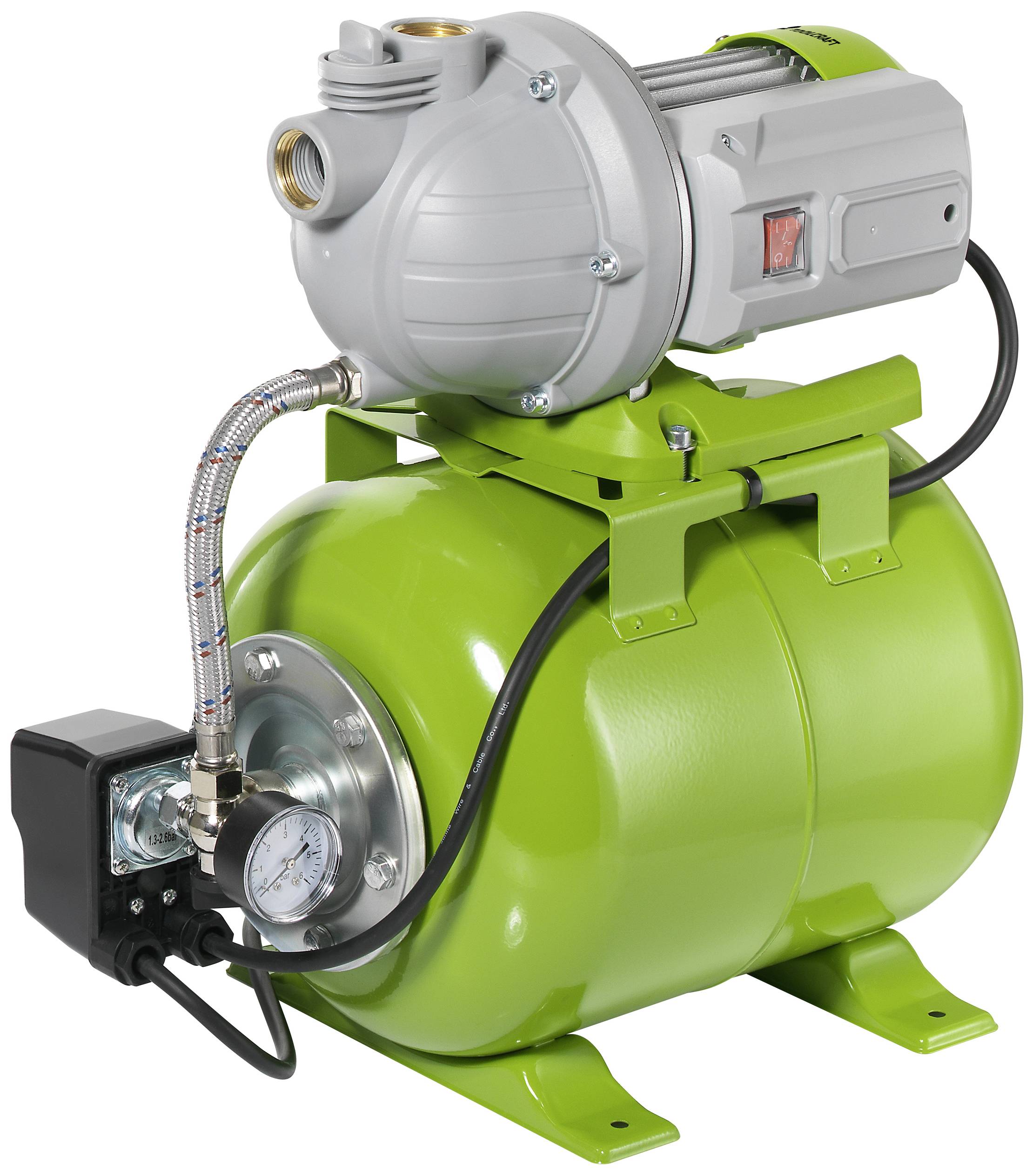 TOOLCRAFT TO-8992890 Surpresseur avec réservoir 230 V/AC 4600 l/h