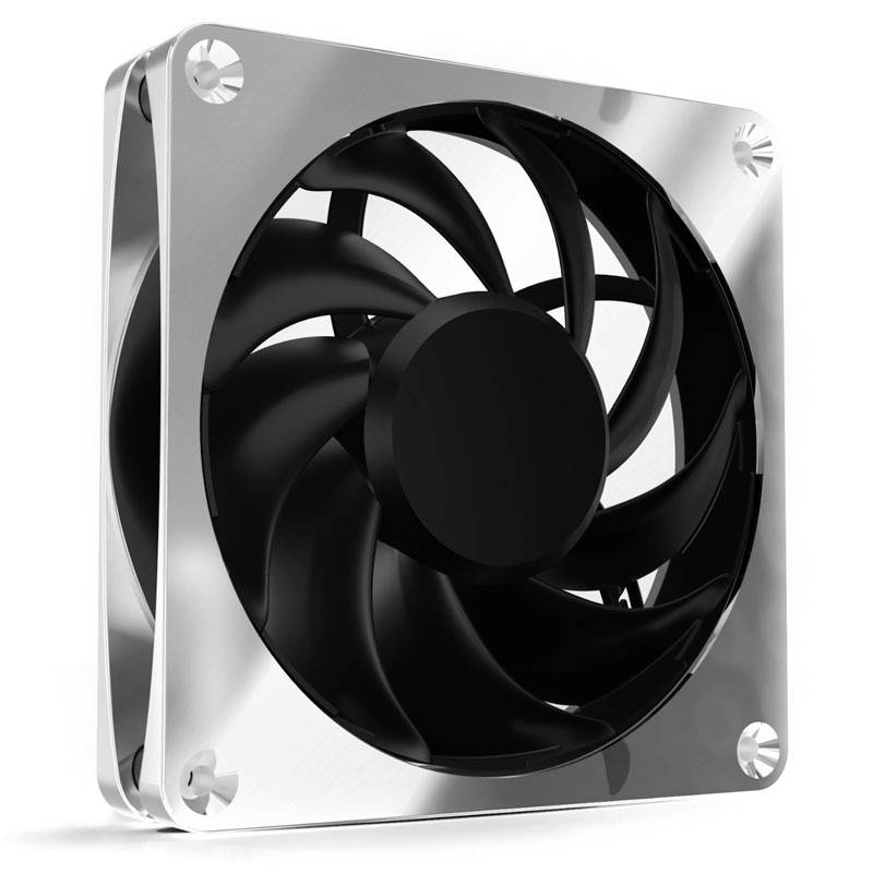 Alphacool Apex Stealth Metall Ventilateur pour PC chrome (l x H x P) 120 x 120 x 25 mm
