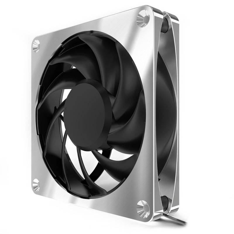 Alphacool Apex Stealth Metall Ventilateur pour PC chrome (l x H x P) 120 x 120 x 25 mm
