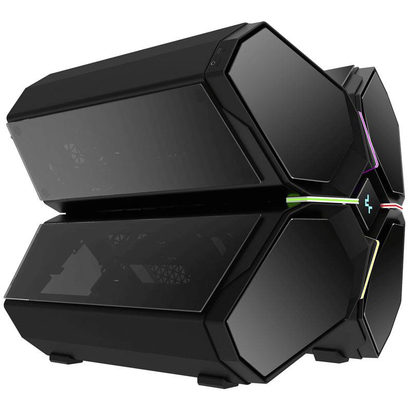 DeepCool Quadsteller Infinity Boîtier, Boîtier gaming noir