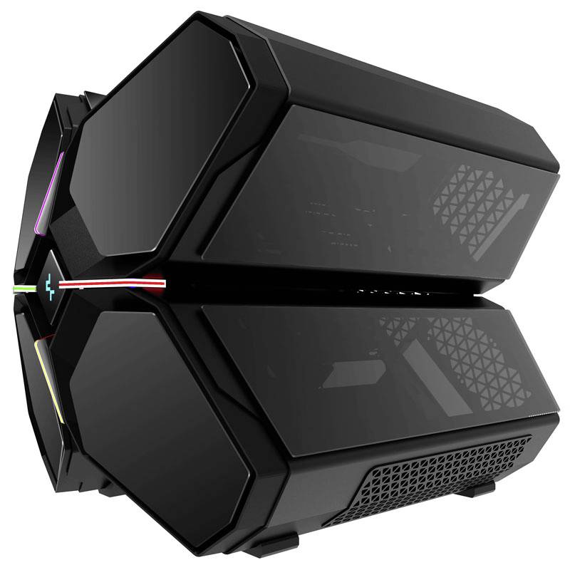 DeepCool Quadsteller Infinity Boîtier, Boîtier gaming noir