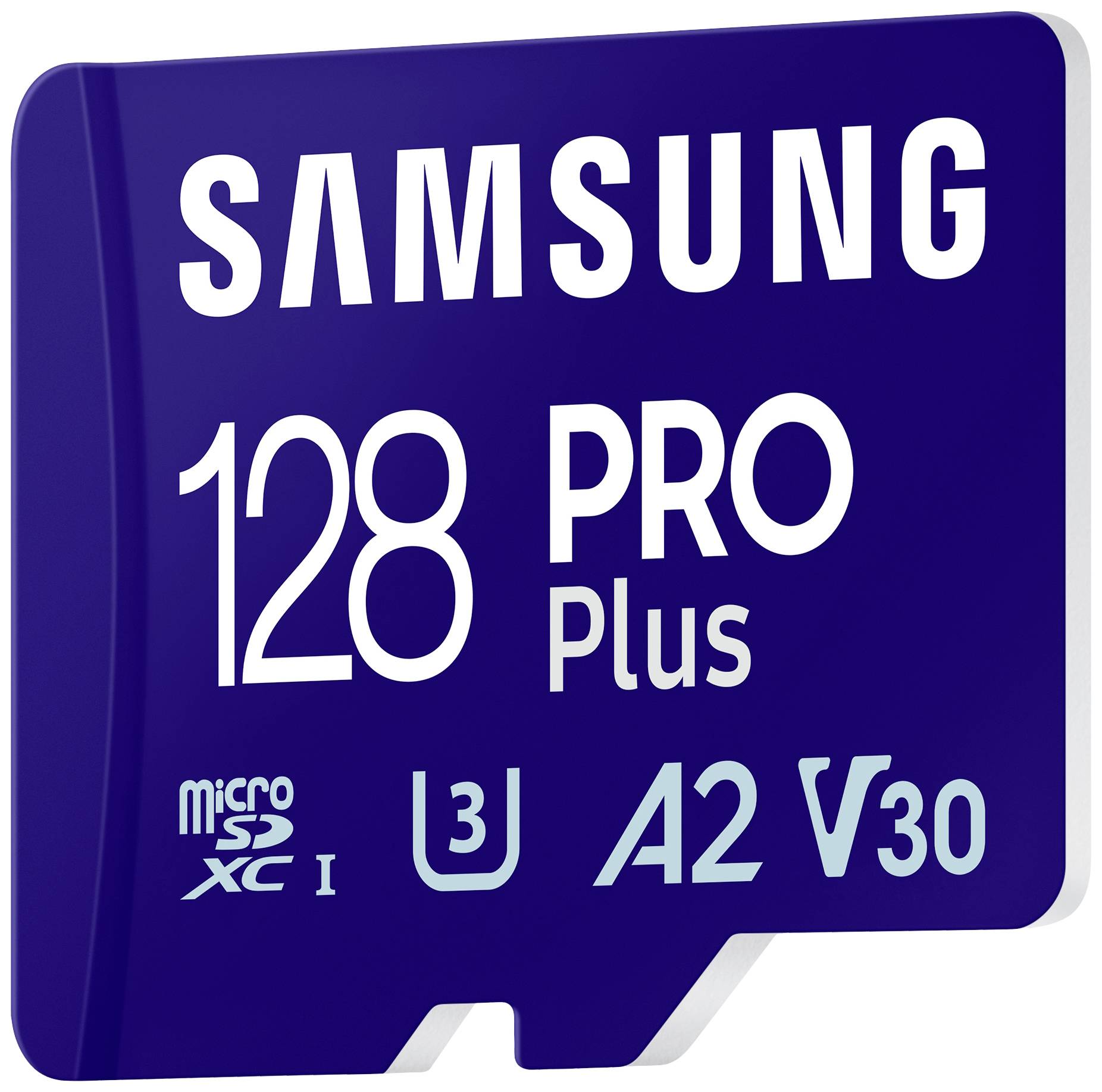 Samsung PRO Plus Carte microSDXC 128 GB A2 Application Performance Class, v30 Video Speed Class, UHS-I avec adaptateur SD