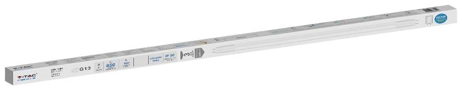 V-TAC Tubes LED CEE: F (A - G) G13 T8 9 W blanc froid (Ø x L) 28 mm x 600 mm