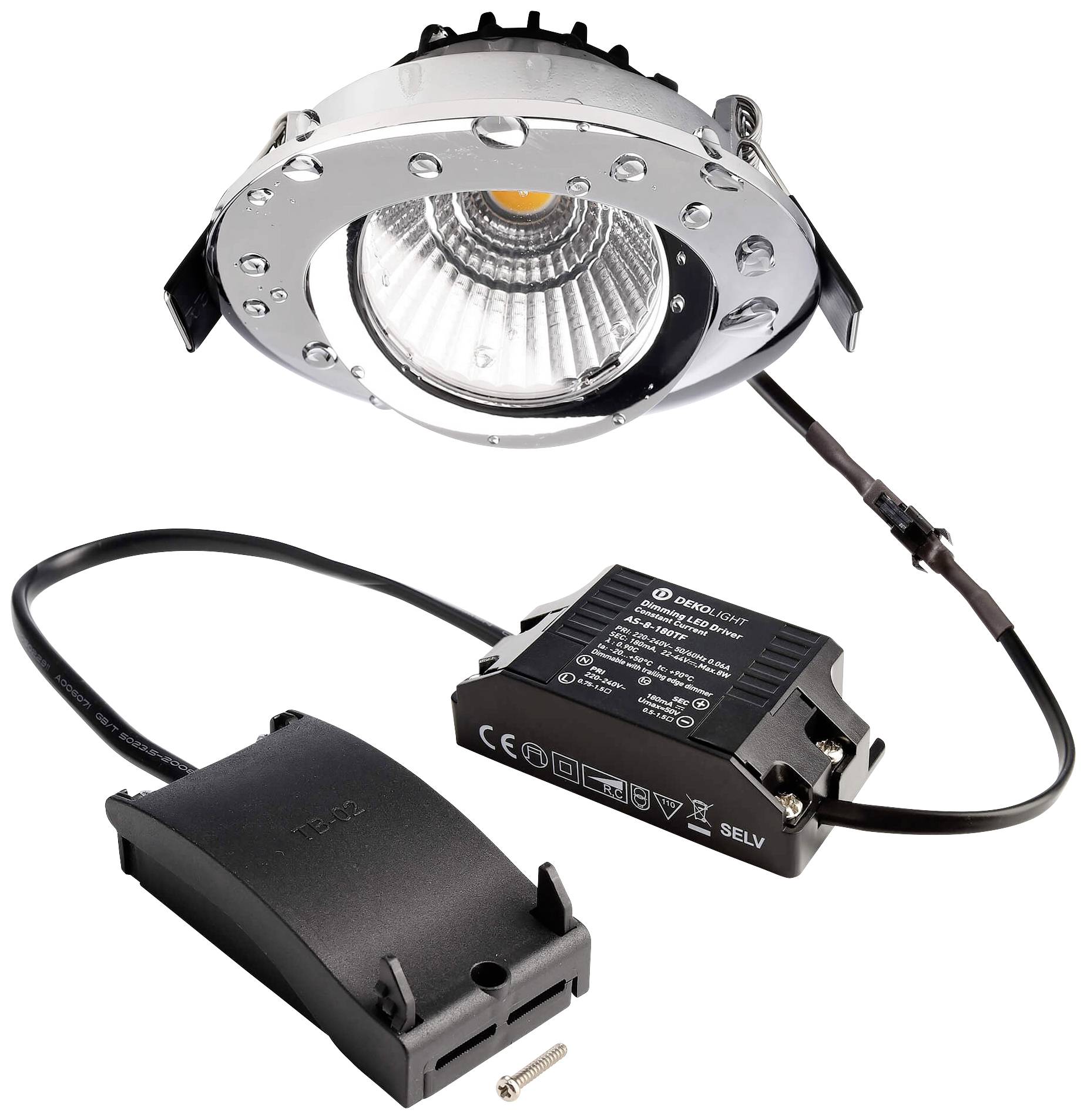 Deko Light 565391 Dione IP Luminaire à LED encastrable CEE: E (A - G) LED LED intégrée 8.5 W chrome
