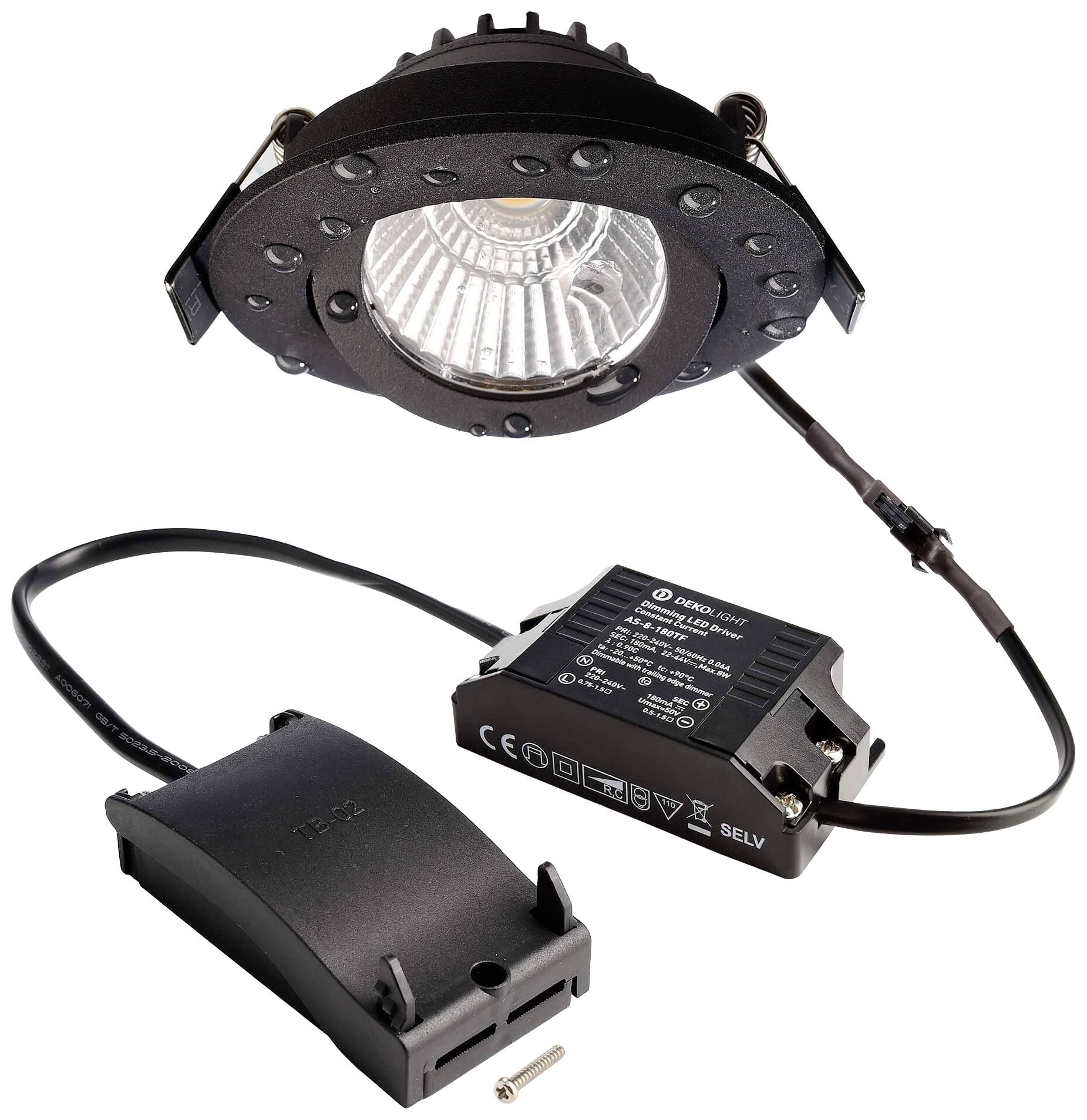 Deko Light 565400 Dione IP Luminaire à LED encastrable CEE: E (A - G) LED LED intégrée 8.5 W noir