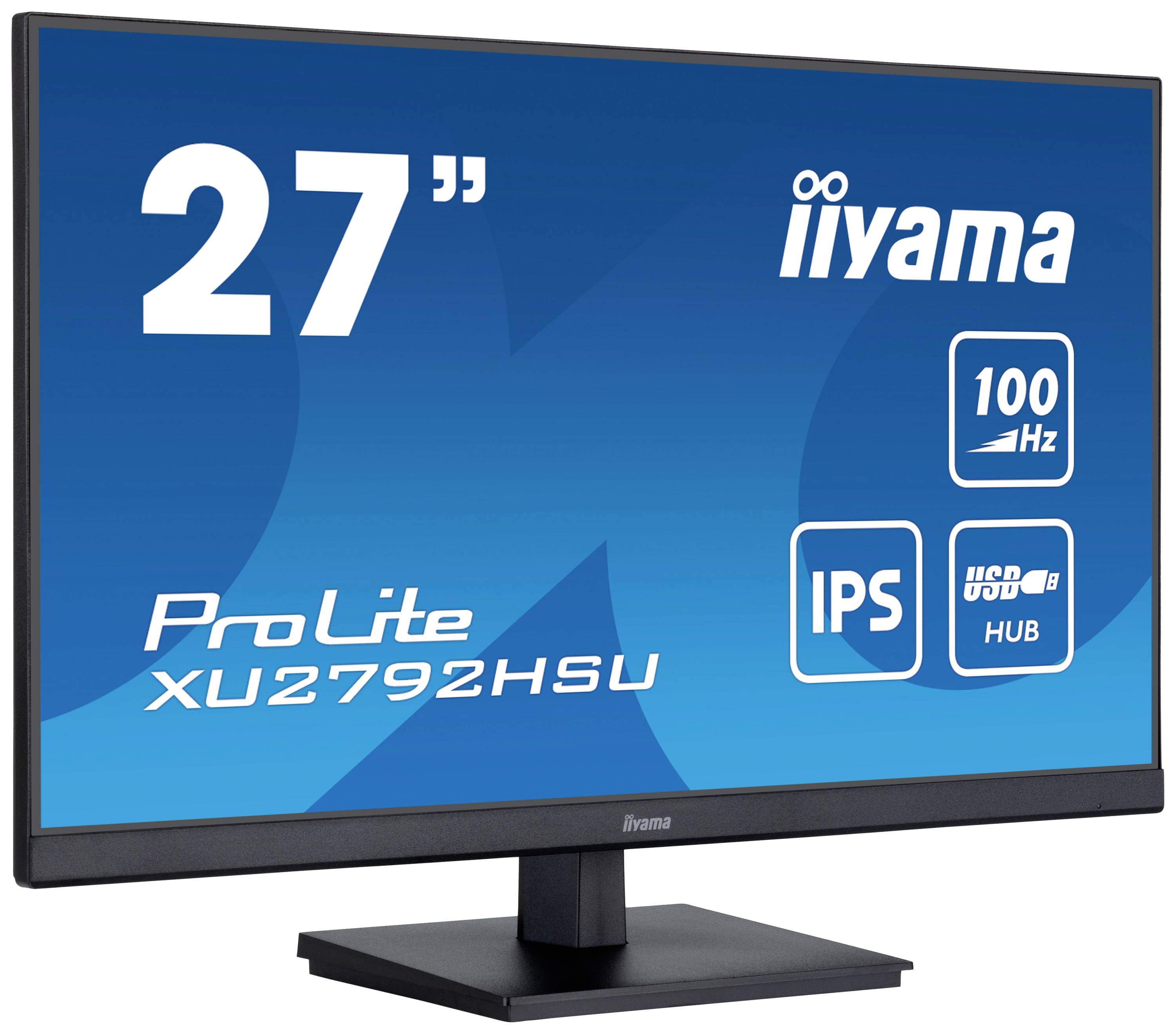 Moniteur LED Iiyama ProLite XU2792HSU-B6 CEE E (A - G) 68.6 cm 27 pouces 1920 x 1080 pixels 16:9 0.4 ms HDMI™, DisplayPort