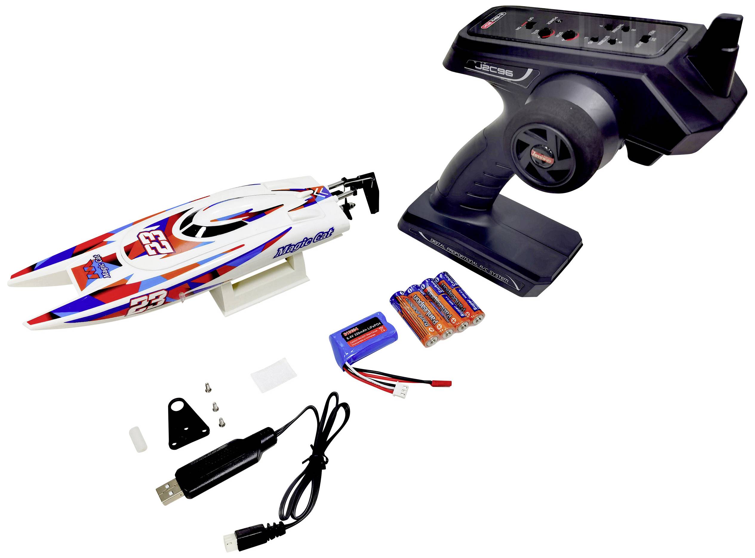 Joysway Magic Cat V6 Bateau RC à moteur 100% RtR 265 mm