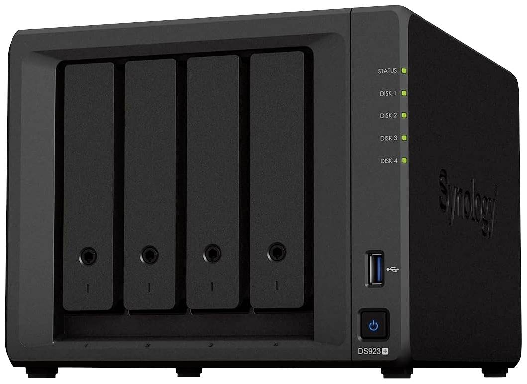 Serveur NAS Reconditionné (bon) 16 TB Synology DS923+-16TB-FR DS923+-16TB-FR mise en marche par connexion LAN/WAN, Crytage AES