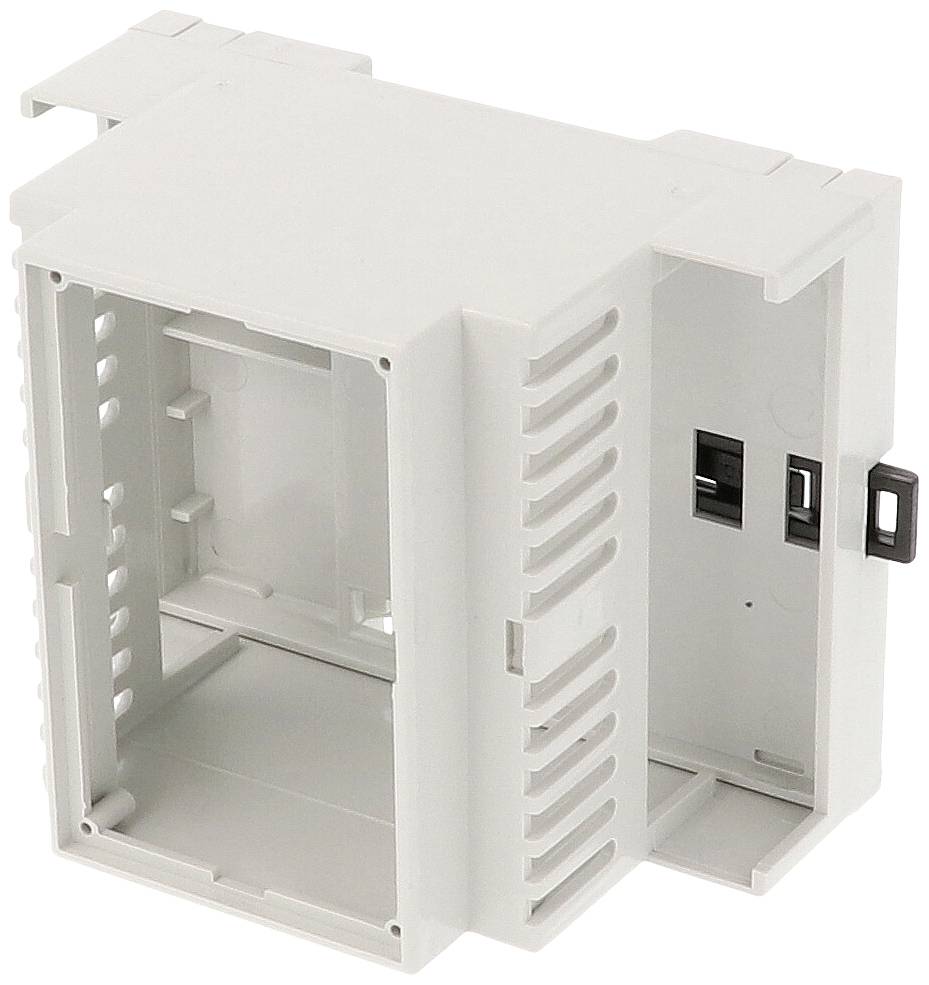 Hammond Electronics 1597DIN4MH53 Boîtier pour rail ouvert 90 x 58 x 71 PPO gris clair 1 pc(s)