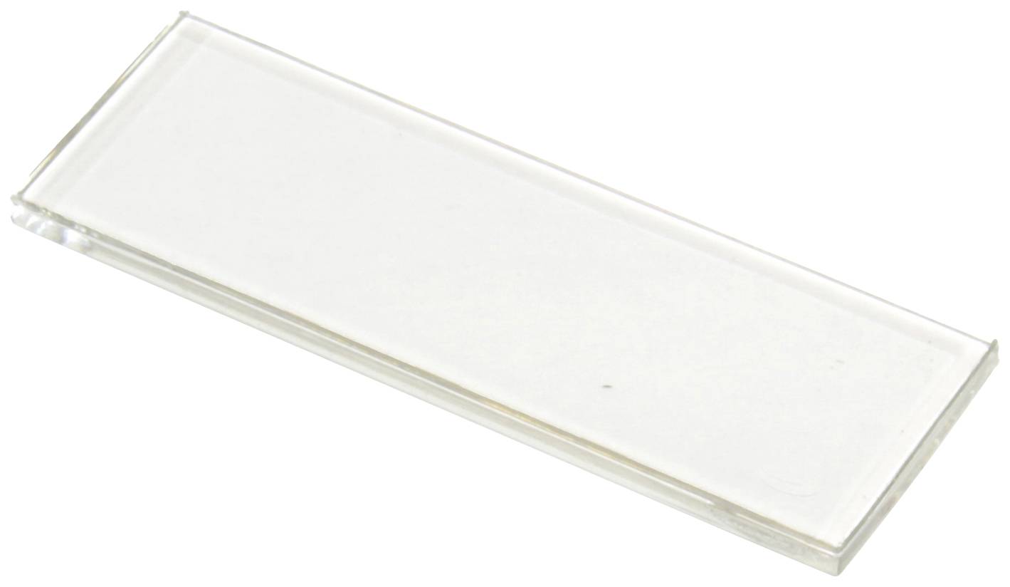 Un porte-objet rectangulaire en verre, typiquement utilisé en laboratoire pour la microscopie, est posé sur une surface.