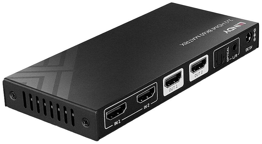 LINDY 38313 Switch matrice HDMI 7680 x 4320 pixels noir
