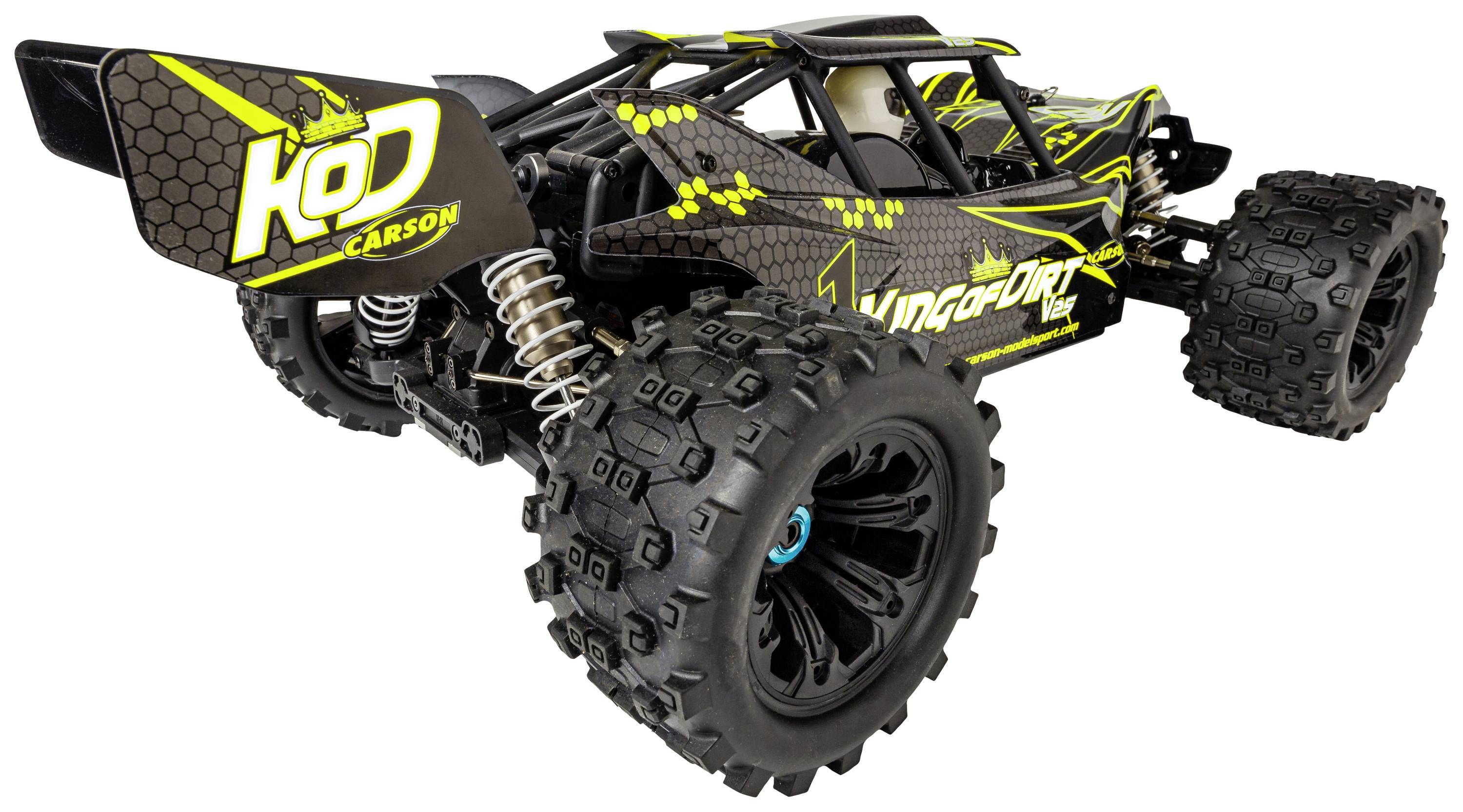 Carson Modellsport King of Dirt Cage V25 GP 1:8 Auto RC nitro Truggy prêt à fonctionner (RtR) 2,4 GHz