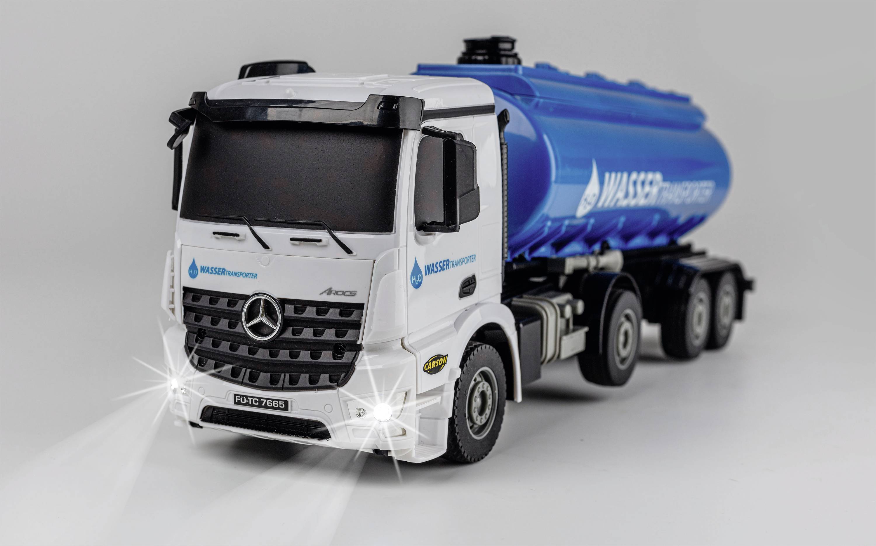 Carson Modellsport Transporteur d'eau MB Arocs 1:26 Modèle réduit RC débutant Camion