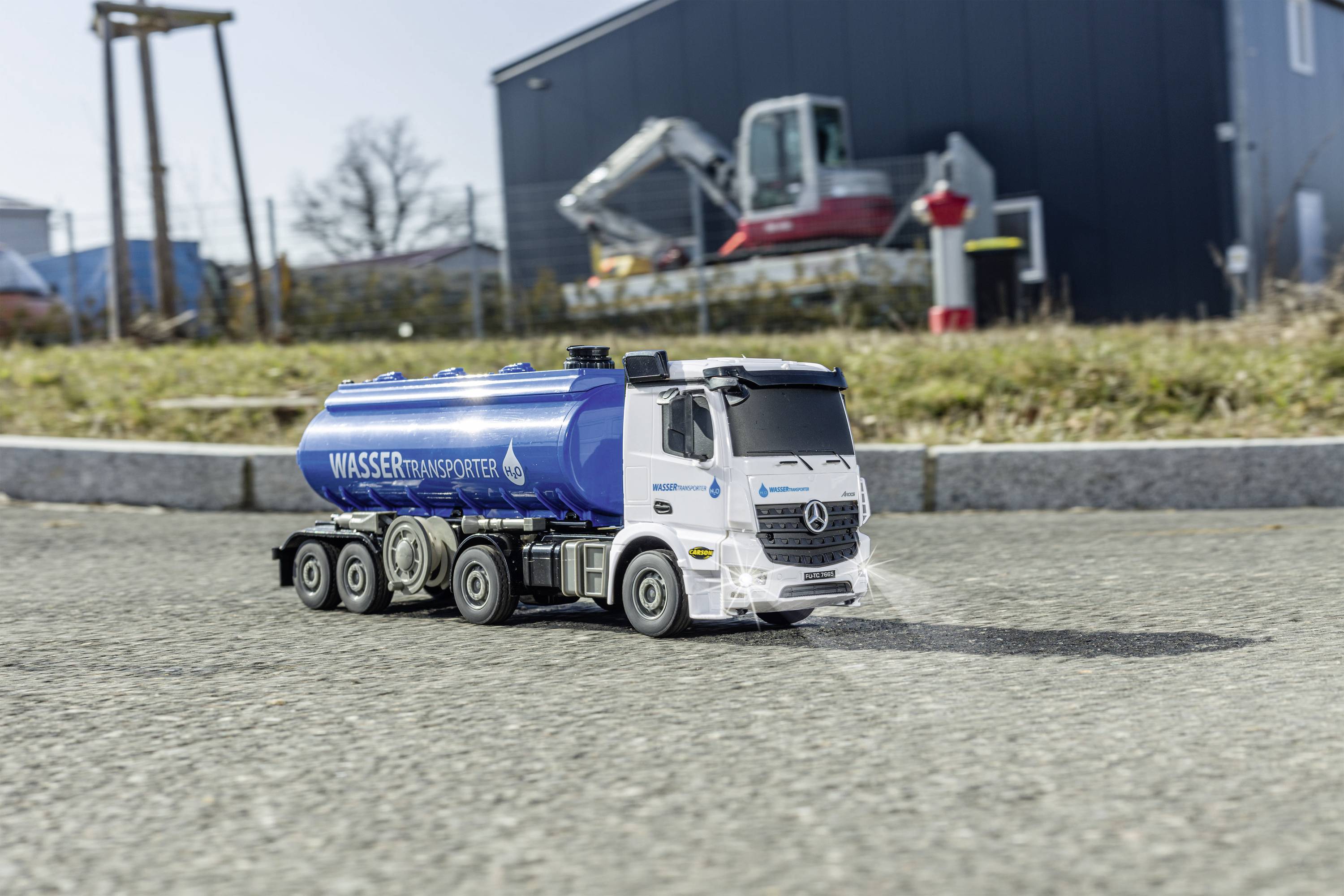 Carson Modellsport Transporteur d'eau MB Arocs 1:26 Modèle réduit RC débutant Camion