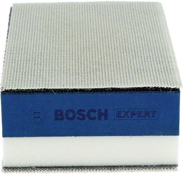 Un tampon de ponçage bleu BOSCH avec l'inscription 