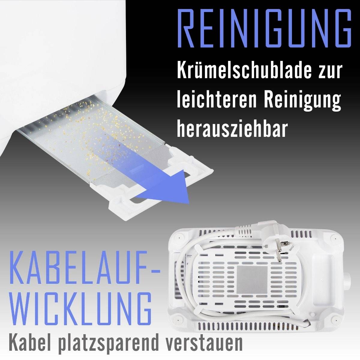 Clatronic TA 3801 W Grille-pain blanc