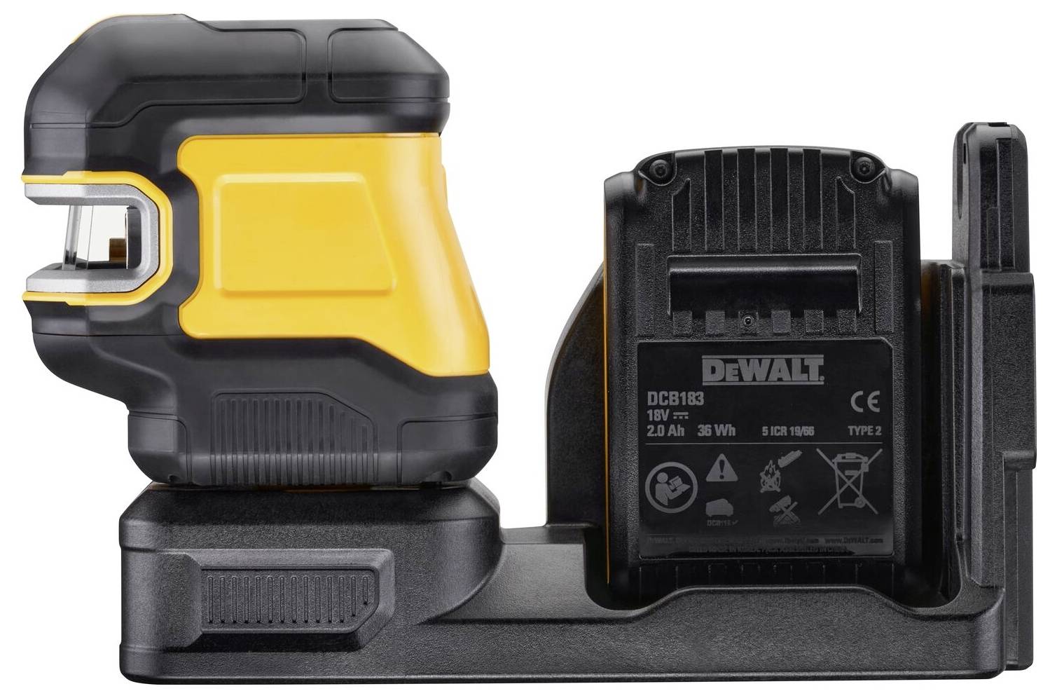 DEWALT DCE825D1G18-QW Laser en croix et à lignes