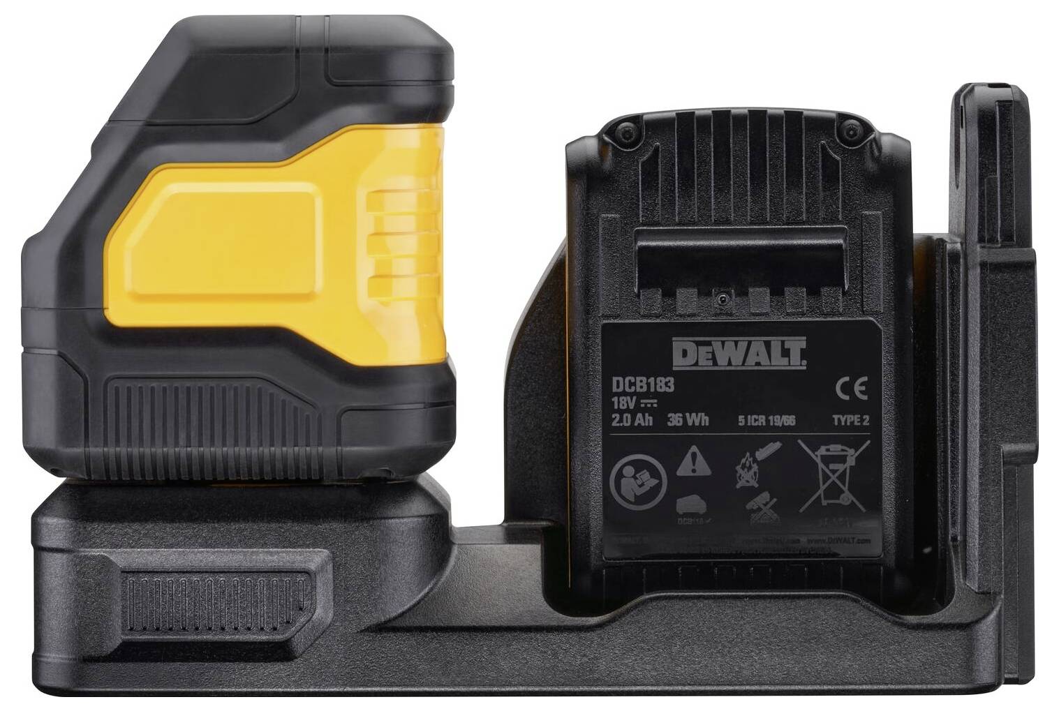DEWALT DCE825D1G18-QW Laser en croix et à lignes