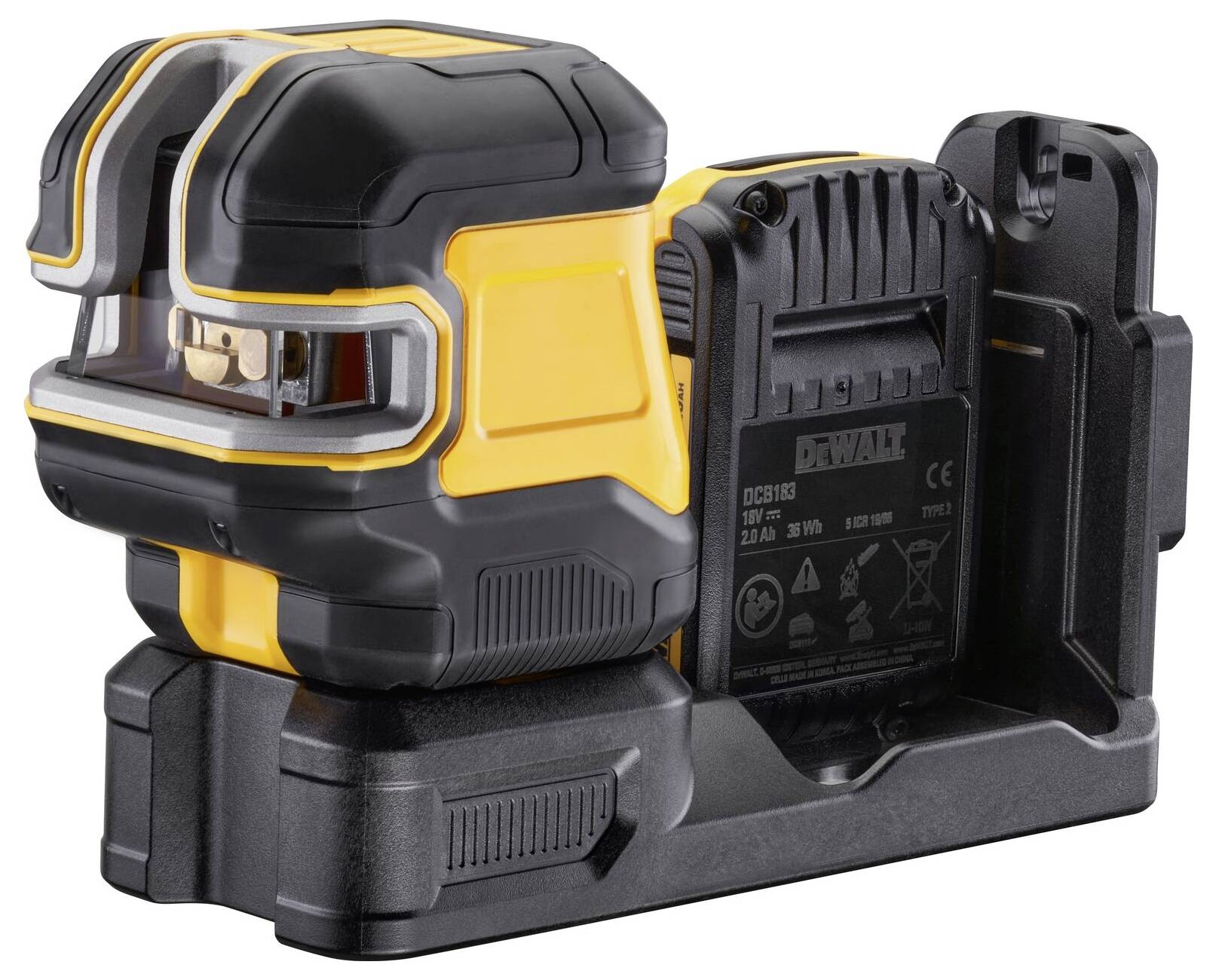 DEWALT DCE825D1G18-QW Laser en croix et à lignes